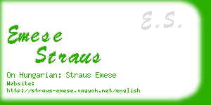 emese straus business card